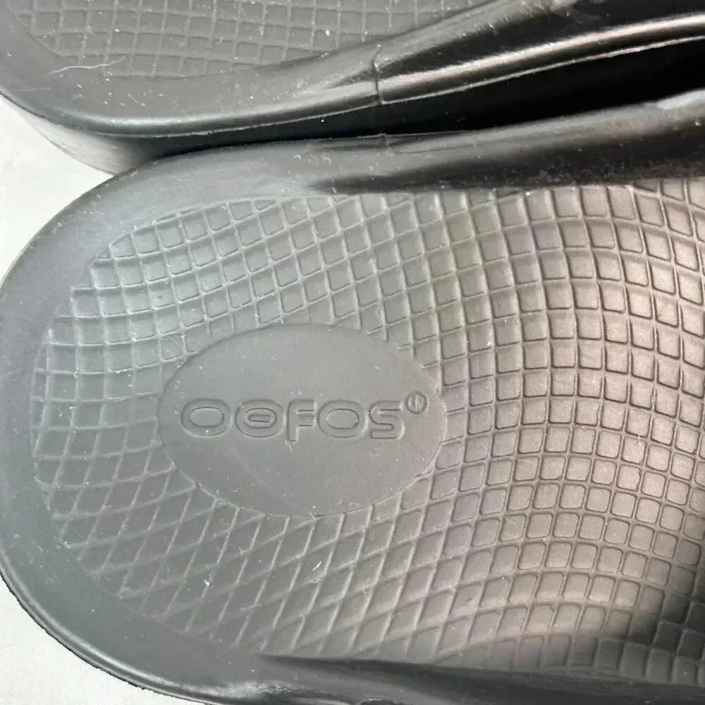 OOFOS OOahh Sport Flex Slides Size M9/W11 Camo Gray Black Athleisure